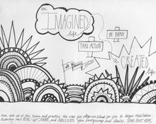 Load image into Gallery viewer, The Art is Powerful Medicine Coloring Book.

